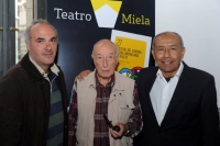 I membri della Giuria Premio Malvinas del XXVII Festival. Da sx: Massimiliano Cocozza, Juan Octavio Prenz, Hector Sommerkamp